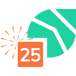ECOS 25 years logomark
