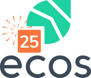 ECOS 25 years logo