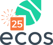 ECOS 25 years logo